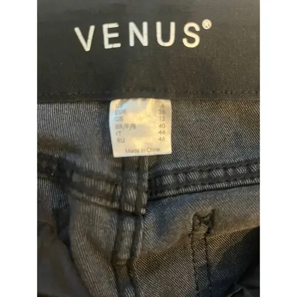 Venus High Rise Jeans Womens Size 6 Gray Elastic Waist New - Picture 6 of 6